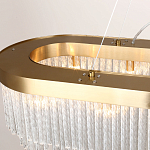 Люстра подвесная овальная со стеклянными трубками Nembus варинант исполнения - 2 | Loft Concept в Омске