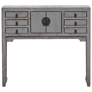 Серая Консоль в Китайском Стиле из сосны Grey Console Chinese