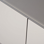 Тумба под телевизор со стеклянной столешницей и с выдвижными ящиками Minimalist Accent варинант исполнения - 3 | Loft Concept в Омске