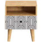 Прикроватная тумба с изображением на ящике Elise Nightstand варинант исполнения - 7 | Loft Concept в Омске