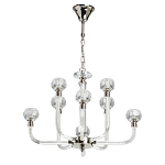 Люстра с 8-ю лампами и гранеными стеклянными плафонами Prism Gala варинант исполнения - 2 | Loft Concept в Омске