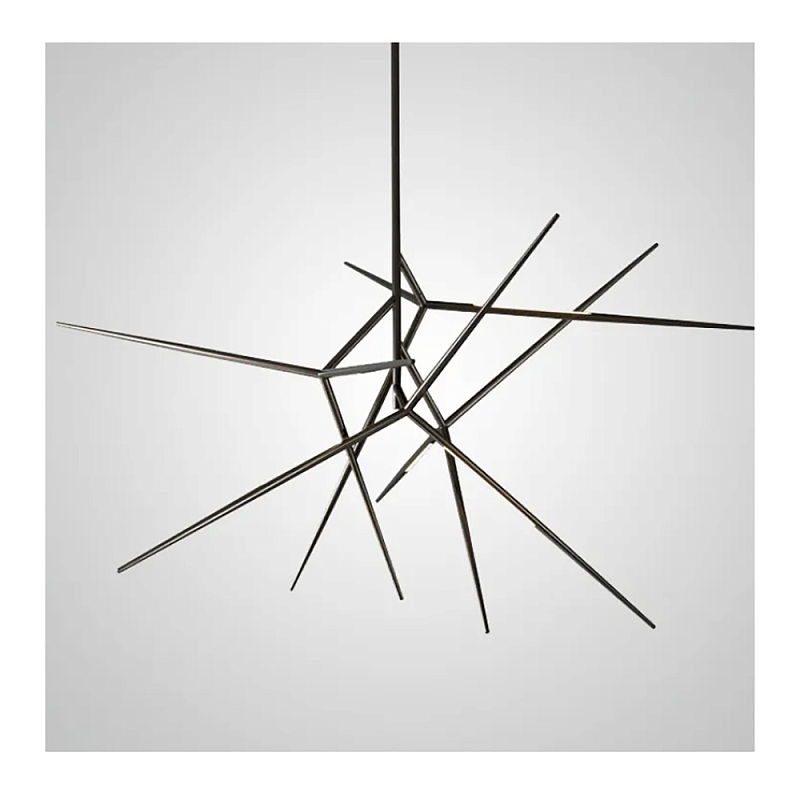 Люстра FLASK Black Глянцевый черный в Омске | Loft Concept 