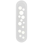 Бра белое овальной формы White Holes варинант исполнения - 2 | Loft Concept в Омске