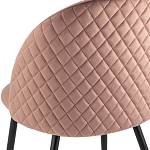 Мягкий стул в велюре пыльно-розового цвета Miruna Chair варинант исполнения - 7 | Loft Concept в Омске