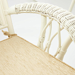 Комплект обеденный из ротанга Eloise grand white варинант исполнения - 7 | Loft Concept в Омске