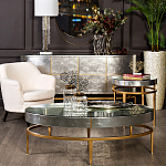 Столик журнальный серебристый с круглой столешницей Showing Refinement варинант исполнения - 3 | Loft Concept в Омске