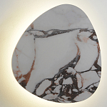 Бра треугольной формы бело-коричневый мрамор Длина 47 см Ginger & Jagger варинант исполнения - 1 | Loft Concept в Омске