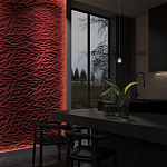 Гипсовая 3D панель с принтографией PM-40 варинант исполнения - 1 | Loft Concept в Омске