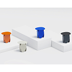 Matis журнальный столик серый из металла и кожи варинант исполнения - 2 | Loft Concept в Омске