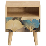 Прикроватная тумба с изображением на ящике Elise Nightstand варинант исполнения - 8 | Loft Concept в Омске