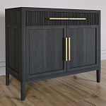 Буфет Primo с двумя ящиками и двумя фасадами Черный дуб варинант исполнения - 3 | Loft Concept в Омске