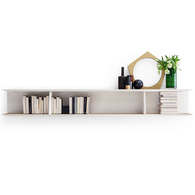 Дизайнерская подвесная полка Gio Ponti D.355.1 - D.355.2 Hanging Bookcase Белый Древесина Дизайнерская подвесная полка Gio Ponti D.355.1 - D.355.2 Hanging Bookcase Белый Древесина в Омске | Loft Concept