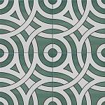 Дизайнерская плитка с узором Петли варинант исполнения - 1 | Loft Concept в Омске