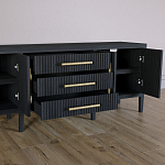 Большая VT-тумба Primo шпон Черный дуб варинант исполнения - 5 | Loft Concept в Омске