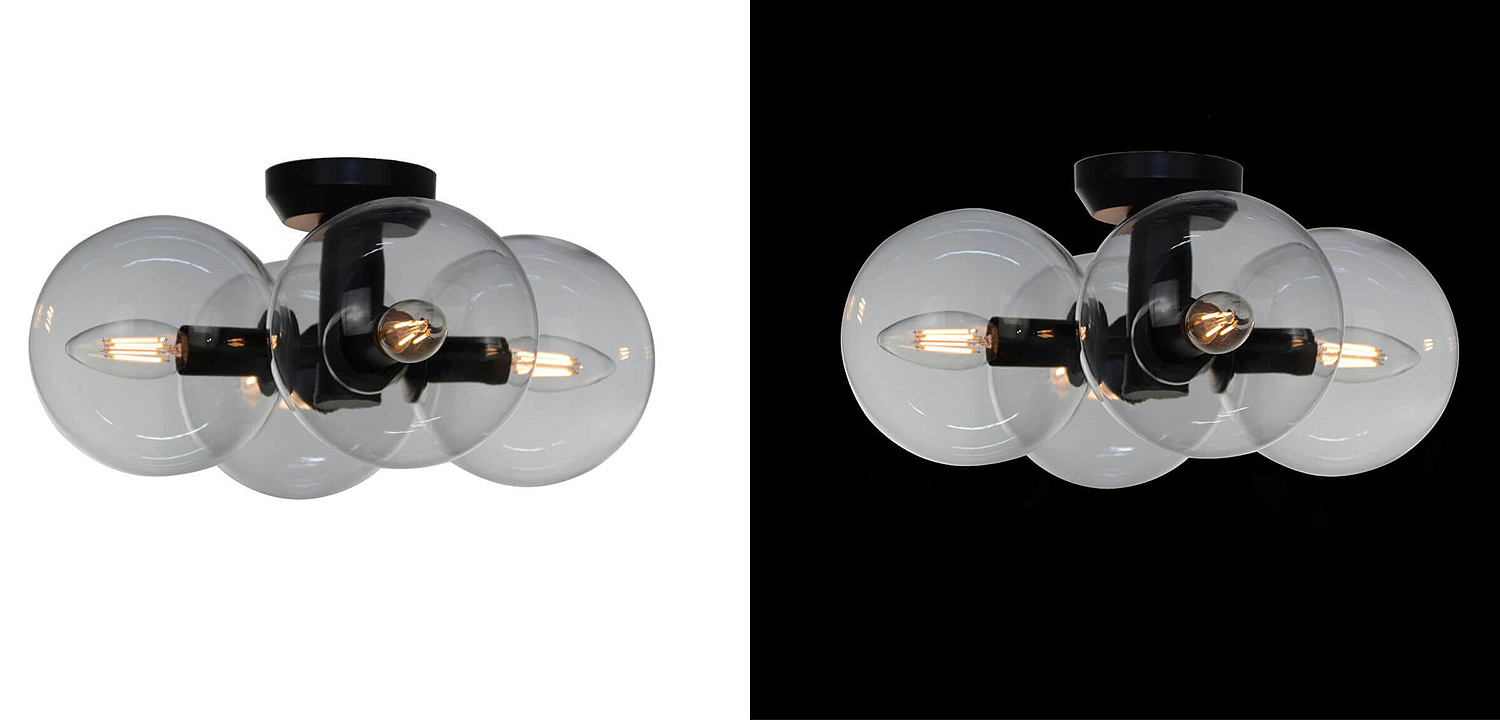 Потолочный светильник Modo 4 Globes Ceiling Lamp 30 Потолочный светильник Modo 4 Globes Ceiling Lamp 30 - Loft-Concept в Омске