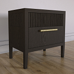 Прикроватная Тумбочка Primo с двумя ящиками Темный орех варинант исполнения - 2 | Loft Concept в Омске