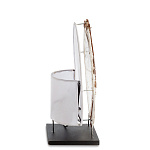 Настольная лампа из перламутра и дерева на подставке Indonesian Shell варинант исполнения - 5 | Loft Concept в Омске