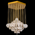 Люстра с фигурными подвесками из натурального камня Glowing Spheres варинант исполнения - 3 | Loft Concept в Омске