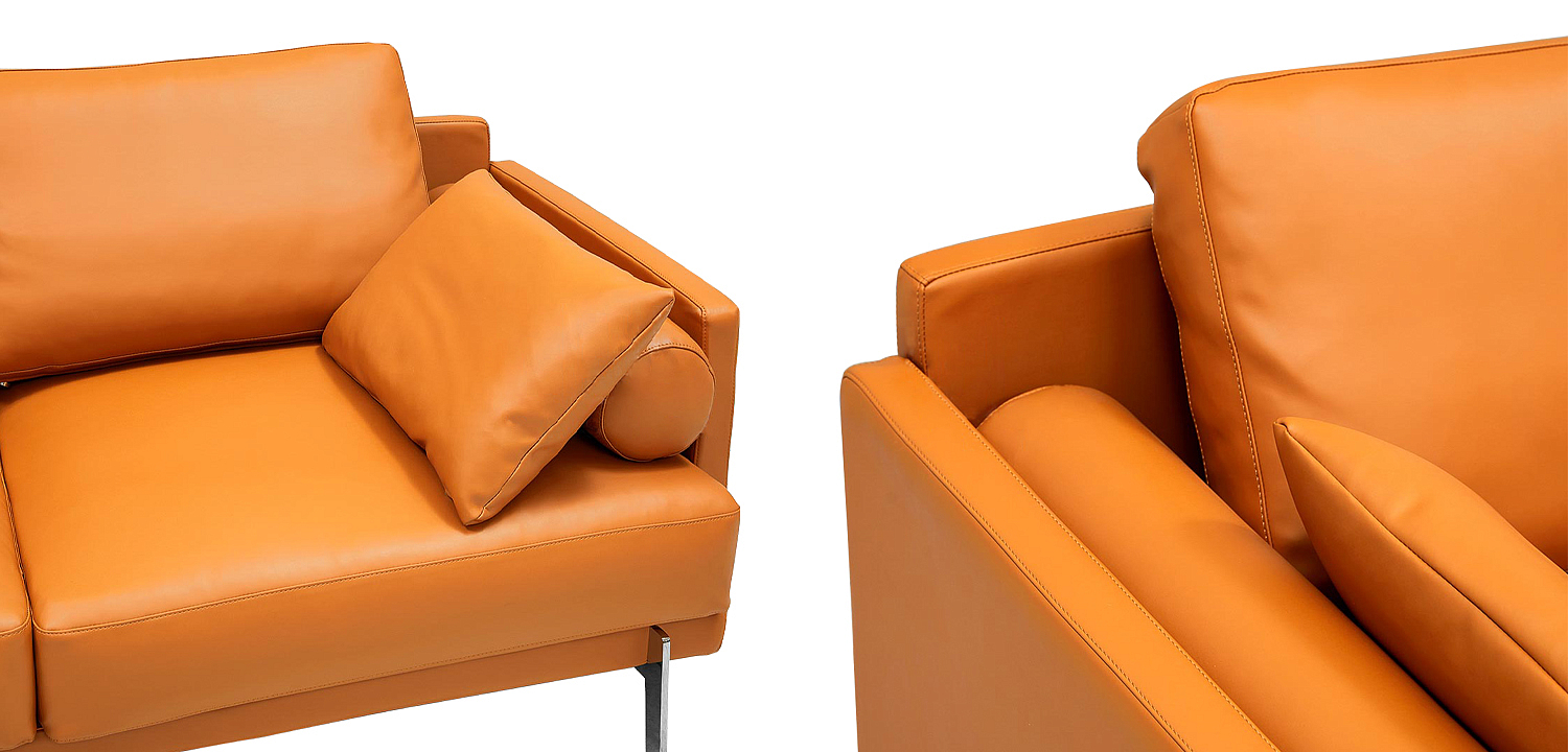 Диван Mosley Orange Sofa Оранжевый Диван Mosley Orange Sofa Оранжевый - Loft-Concept в Омске