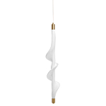 Люстра с белым скрученным плафоном Golden Swirl варинант исполнения - 1 | Loft Concept в Омске