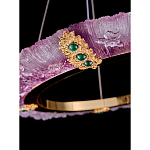 Люстра в форме кольца розовая Warm Pink Light варинант исполнения - 4 | Loft Concept в Омске