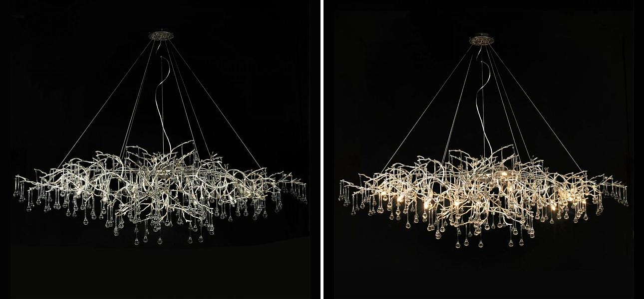 Люстра Crystal Drops bright Silver Люстра Crystal Drops bright Silver - Loft-Concept в Омске