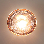 Бра с круглым плафоном из прозрачного стекла с пузырьками воздуха Effervia  варинант исполнения - 6 | Loft Concept в Омске