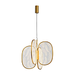 Люстра с гравировкой на акриловых плафонах Gravyura Bronze D 50 см варинант исполнения - 2 | Loft Concept в Омске