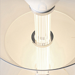 Подвесной светильник светодиодный в виде ряда белых металлических конусов  Herringbone варинант исполнения - 8 | Loft Concept в Омске