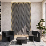 Гипсовая 3D Панель LOVE SPRUCE варинант исполнения - 1 | Loft Concept в Омске