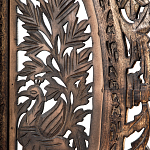 Ширма с  орнаментом ручная резьба Indian Antique Furniture варинант исполнения - 4 | Loft Concept в Омске