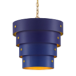 Подвесной светильник фигурный синий из 4-х широких колец Alternating Rings варинант исполнения - 1 | Loft Concept в Омске