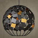 Люстра в форме сферы с декором из металлических квадратов Path to the Stars варинант исполнения - 3 | Loft Concept в Омске