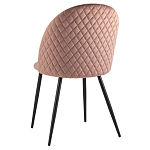 Мягкий стул в велюре пыльно-розового цвета Miruna Chair варинант исполнения - 4 | Loft Concept в Омске