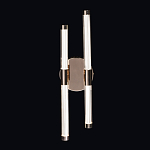 Бра с круглым основанием золотого цвета и двумя вертикальными плафонами Hex Scaffold варинант исполнения - 2 | Loft Concept в Омске