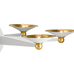 Люстра круглая с бело-золотыми плафонами Light Source варинант исполнения - 1 | Loft Concept в Омске