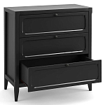 Комод с 3-мя ящиками черный Silva Black Chest of Drawers варинант исполнения - 3 | Loft Concept в Омске