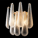 Бра с подвесками из рифленного стекла в форме капель Textured Glass варинант исполнения - 1 | Loft Concept в Омске