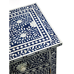 Комод инкрустация костью ORIENTAL Indian синий орнамент варинант исполнения - 4 | Loft Concept в Омске