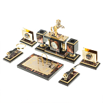 Настольный письменный набор из яшмы и долерита с декором в виде коня Manager Organizer варинант исполнения - 3 | Loft Concept в Омске