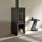 Дизайнерский журнальный столик чёрный с круглой столешницей Arycy варинант исполнения - 7 | Loft Concept в Омске