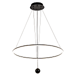 Светодиодная люстра Black LED Circle and Ball Lamp варинант исполнения - 2 | Loft Concept в Омске