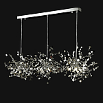 Люстра подвесная из трех частей с металлическими круглыми элементами Terzani Argent варинант исполнения - 9 | Loft Concept в Омске