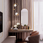 Подвесной светильник с 2-мя сферическими плафонами из рельефного акрила Pearls Suspension Hanging Lamp варинант исполнения - 2 | Loft Concept в Омске