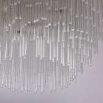 Люстра круглая с прозрачными стеклянными трубками Nembus варинант исполнения - 6 | Loft Concept в Омске