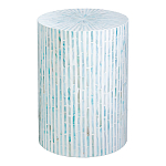 Столик с инкрустацией с перламутровым узором Dominic Blue варинант исполнения - 1 | Loft Concept в Омске