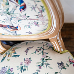 Стул из массива бука бежевый с изображением птиц и цветов Beige Green Chinoiserie Birds Garden Chair варинант исполнения - 5 | Loft Concept в Омске