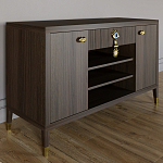 Комод-буфет Elsa Dreams Walnut с открытыми полками   варинант исполнения - 6 | Loft Concept в Омске