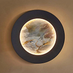 Бра в форме диска черного цвета Borders of Black варинант исполнения - 4 | Loft Concept в Омске