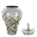 Ваза из стекла с крышкой и декоративными узорами Chinoiserie Ceramics варинант исполнения - 1 | Loft Concept в Омске